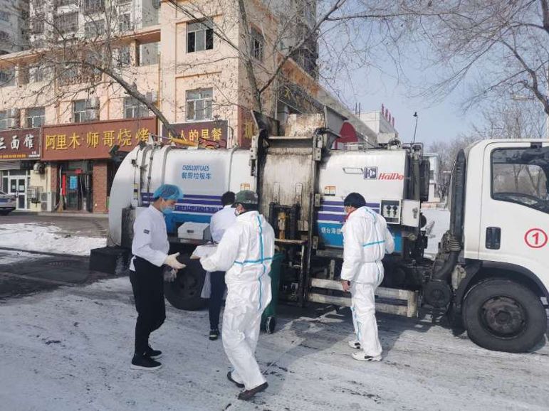 做好人員安全防護，保障餐廚垃圾收運